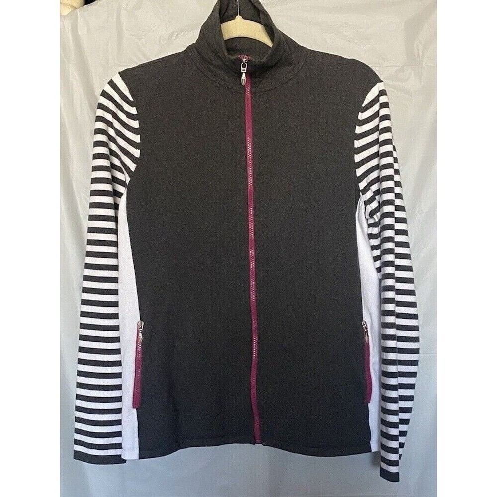 Chico’s Zenergy Golf Jacket Women's Sz 1 US Size Small (8) Full Zip Top - Picture 2 of 8